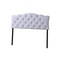Baxton Studio Rita Full Size White Faux Leather Upholstered Button-tufted Headboard 118-6415 - alternate 1